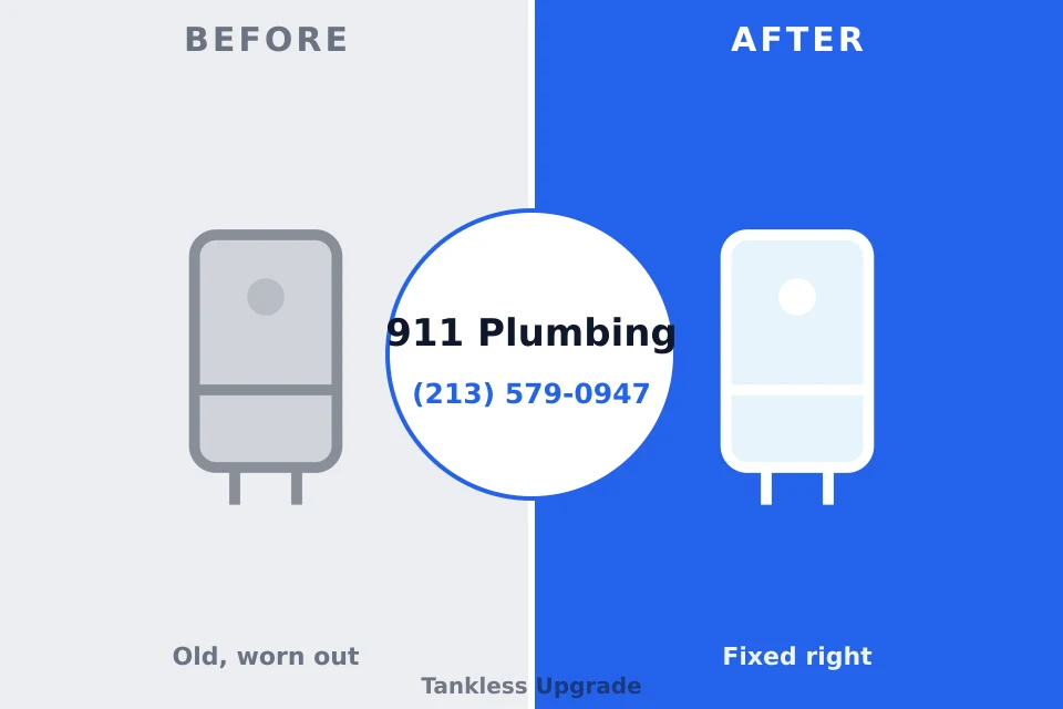 Before and after: plumbing company Eagle Point, OR